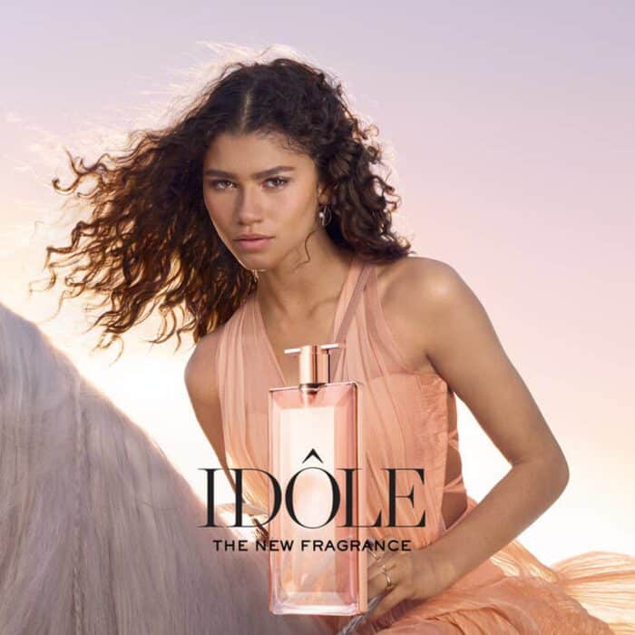 Lancôme Idôle EdP Flasche und Visual - Parfümerie Digi-markets