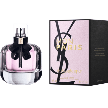 Yves Saint Laurent Mon Paris EdP Produktbild 90ml Flasche und Verpackung - Parfümerie Digi-markets